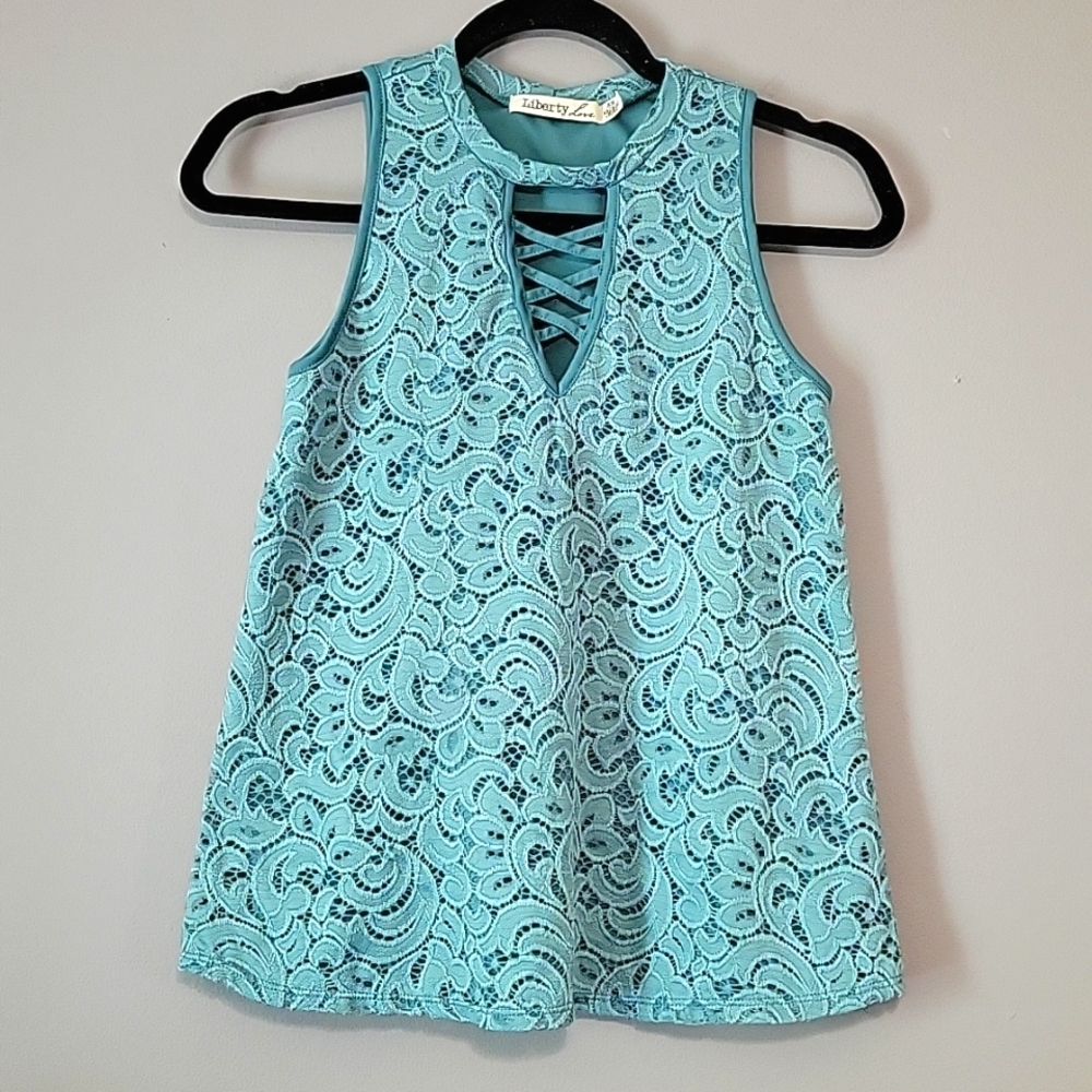 Crochet High Neck Tank Cutout